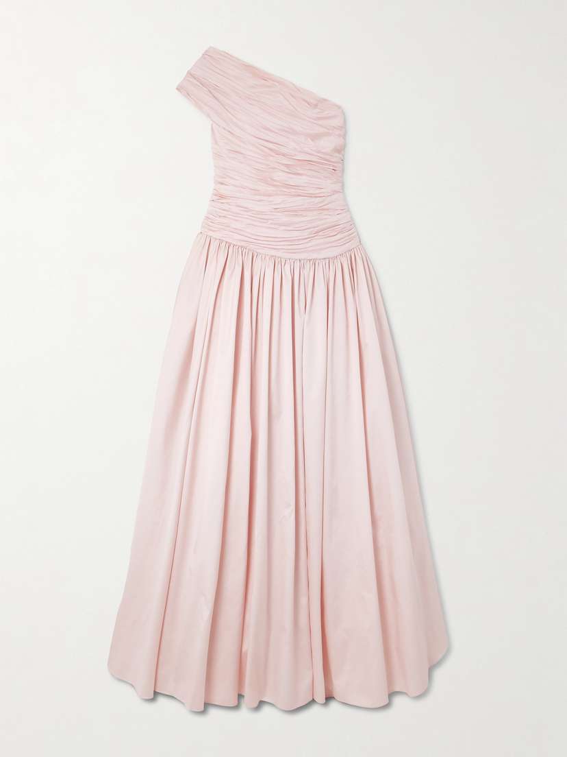 Marmar Halim Ruched Taffeta Gown
