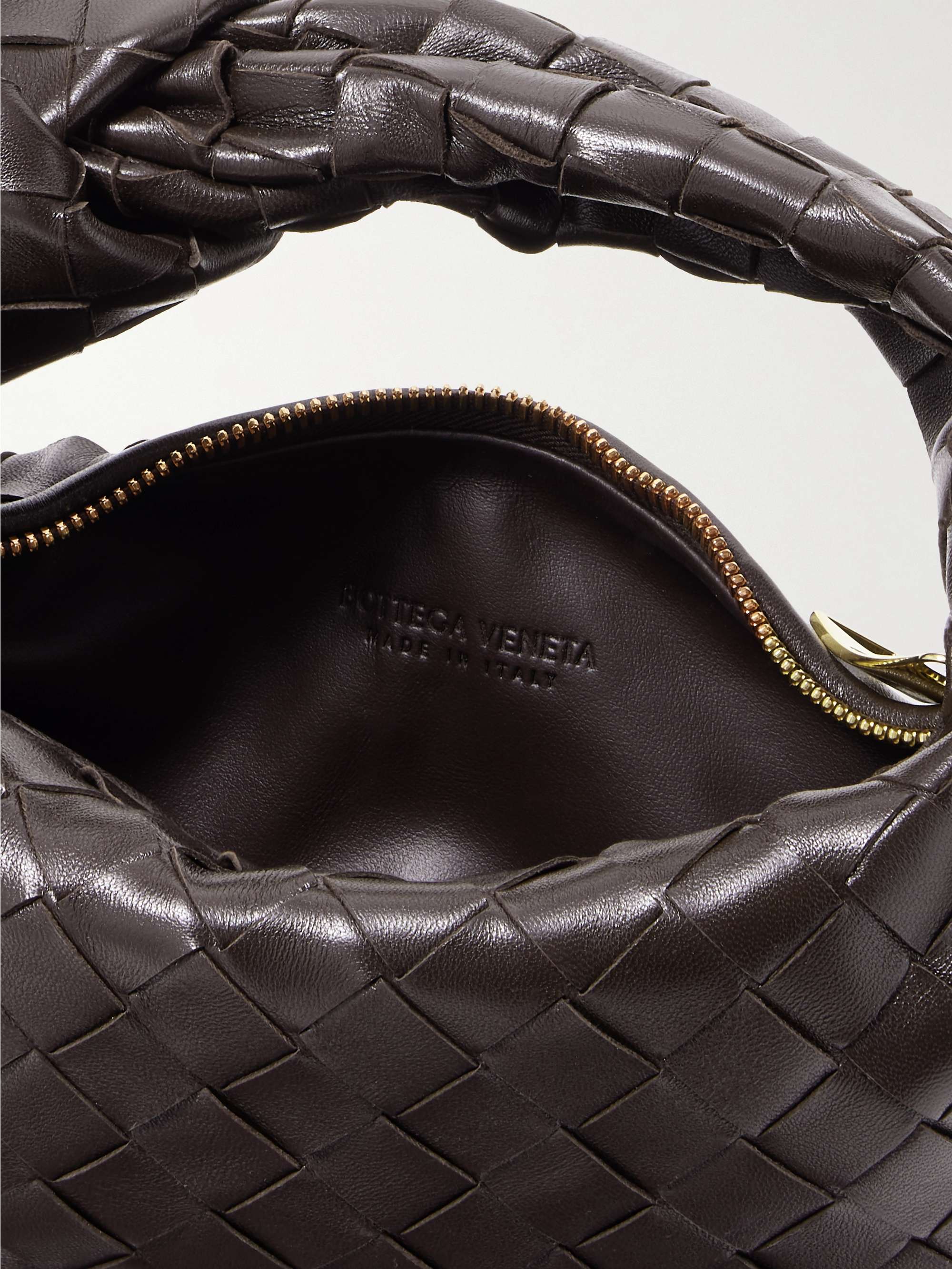BOTTEGA VENETA Jodie mini knotted intrecciato leather tote