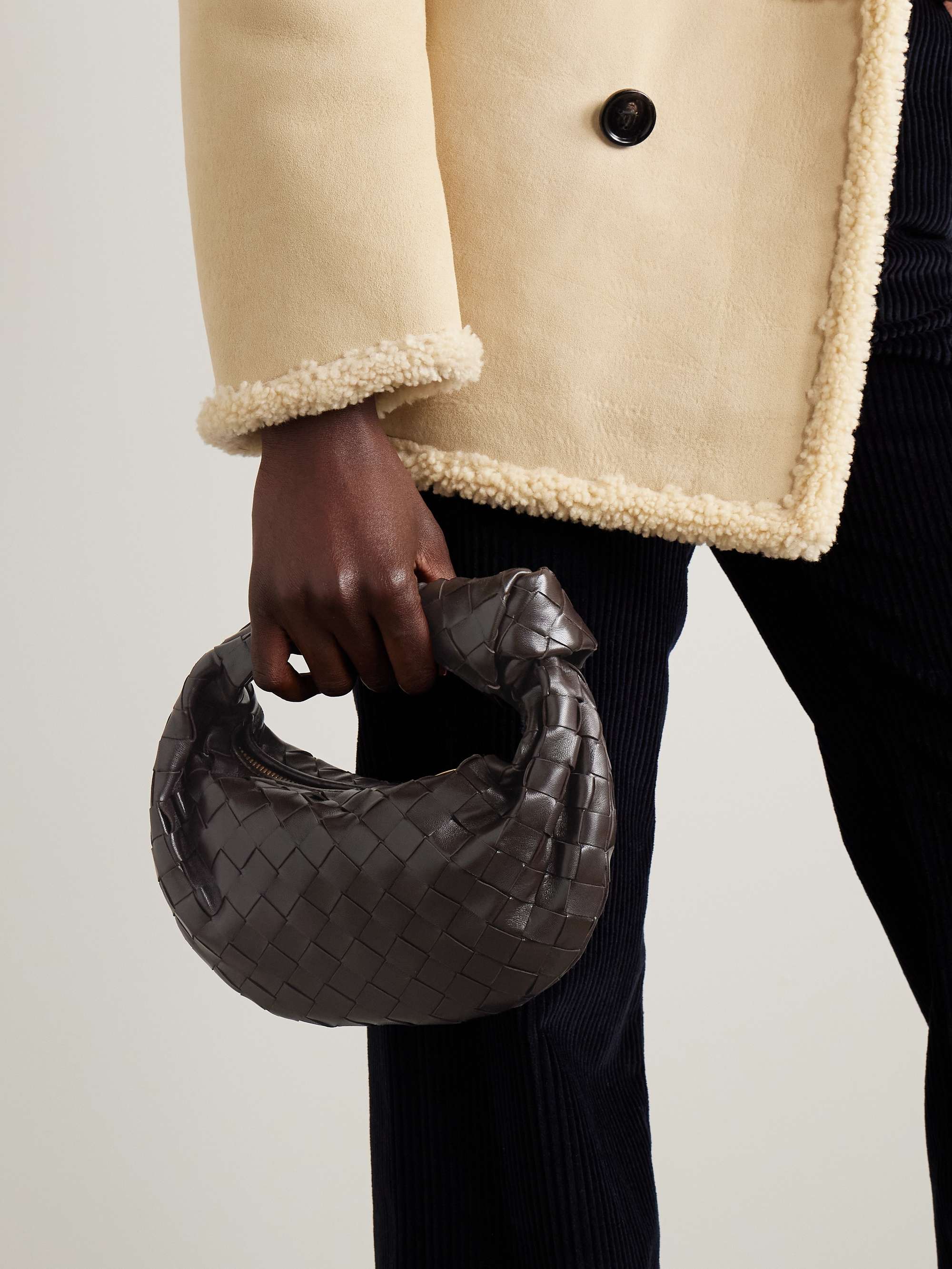 BOTTEGA VENETA Jodie mini knotted intrecciato leather tote