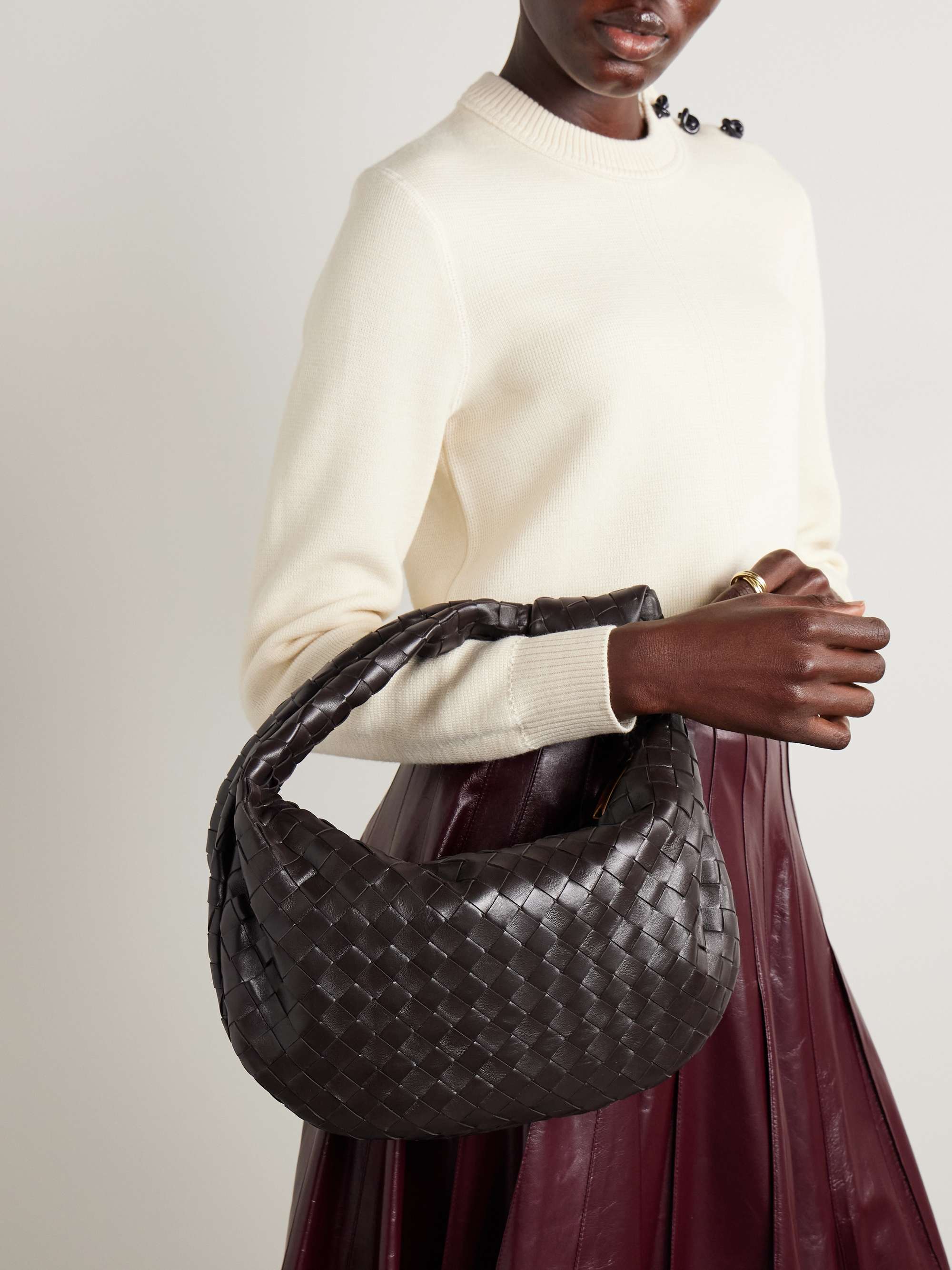 BOTTEGA VENETA Jodie Teen knotted intrecciato leather tote