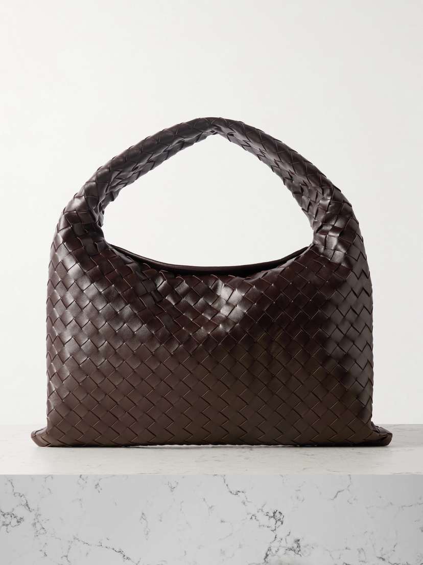 Bottega Veneta Hop Small Intrecciato Leather Tote