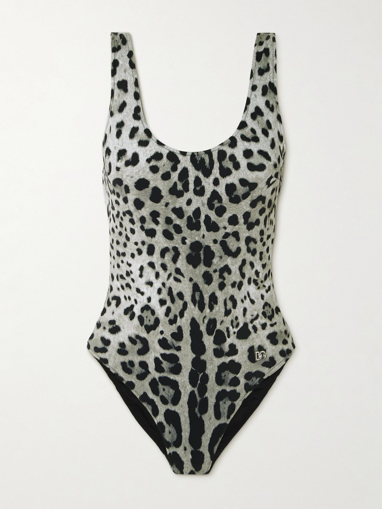 Dolce & Gabbana Leopard-print Swimsuit In Animal Print