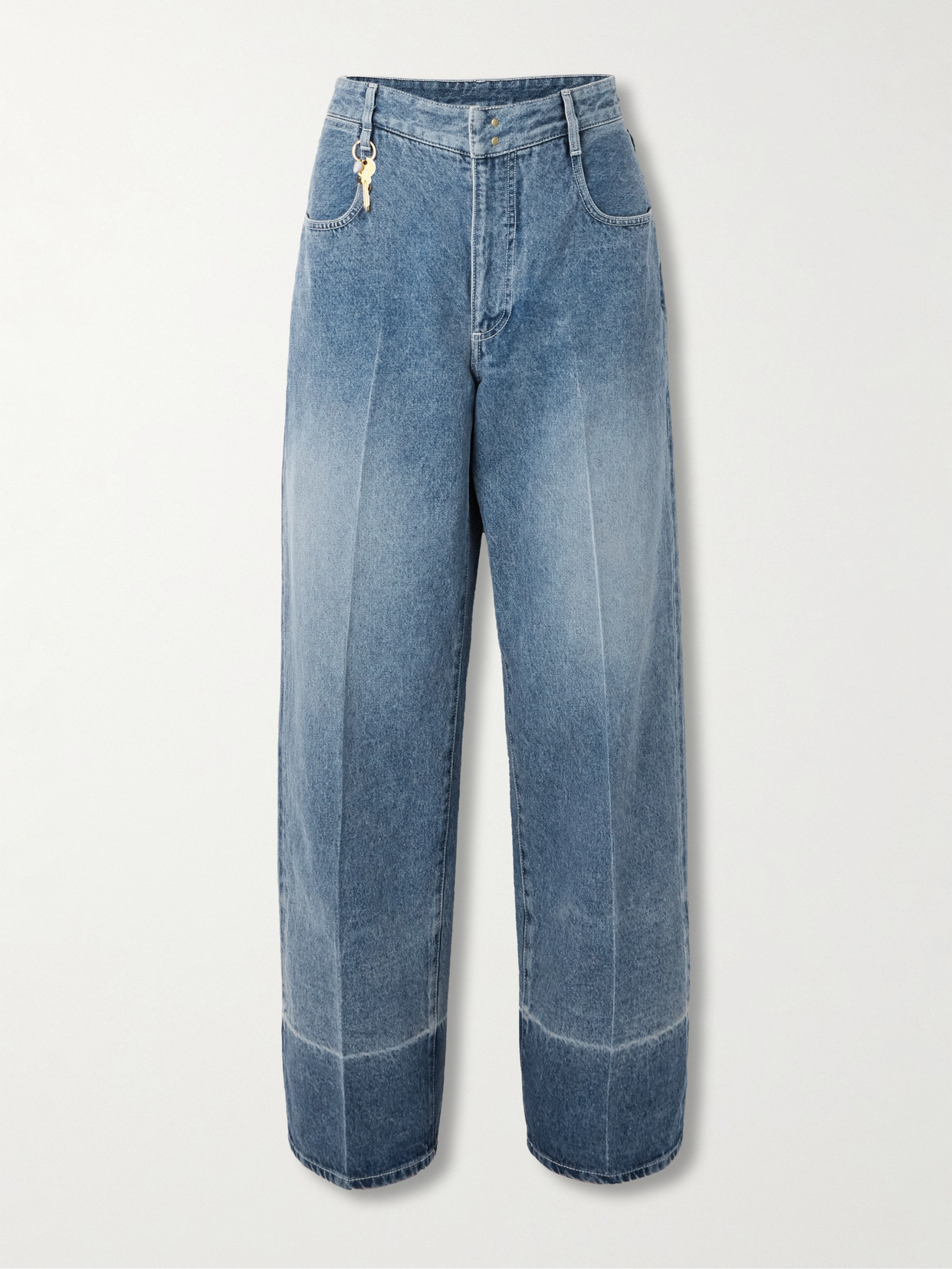 Carven Blue Selvedge Denim Jeans In Blue