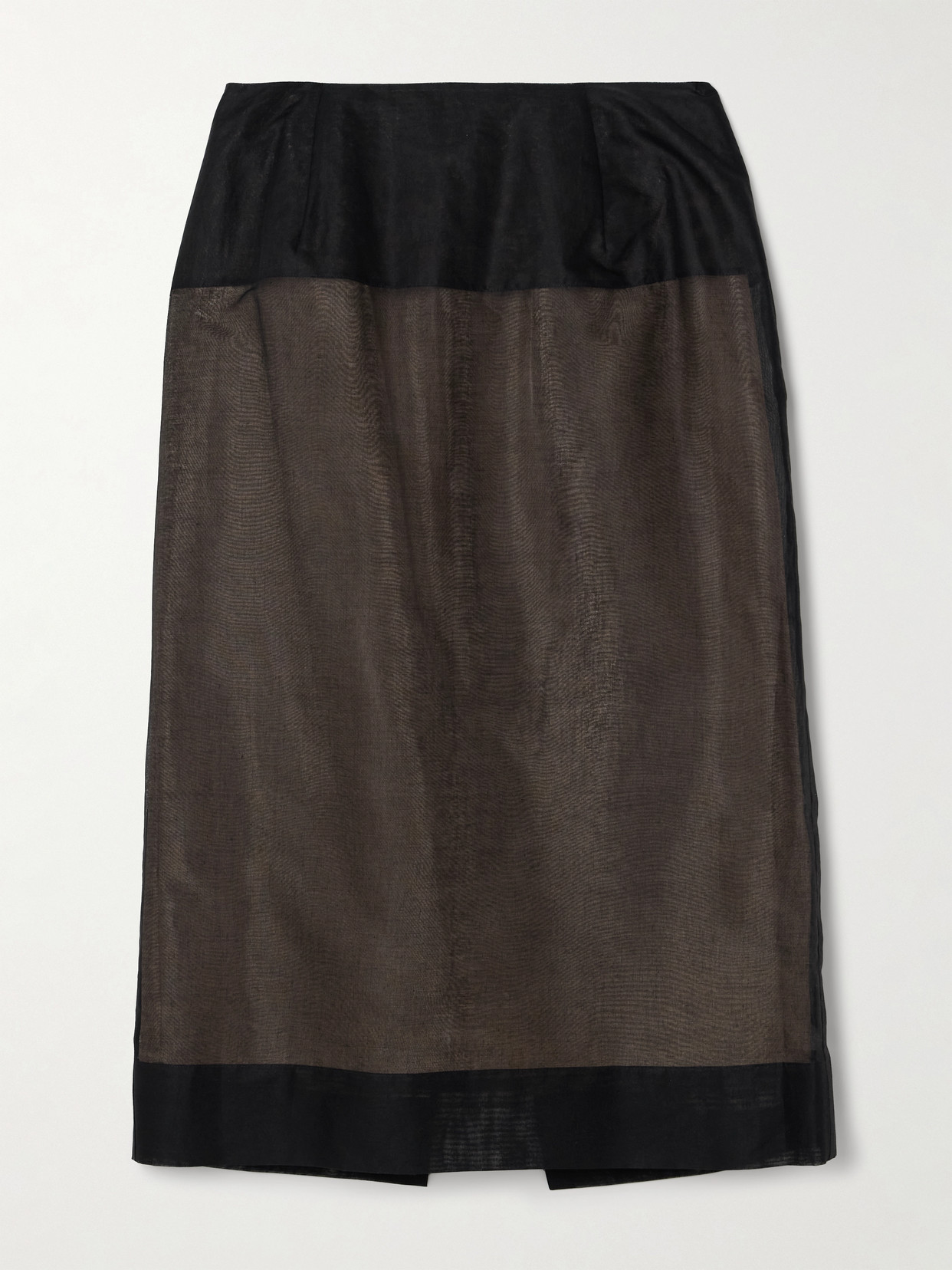 CARVEN - Cotton-voile Midi Skirt - Black