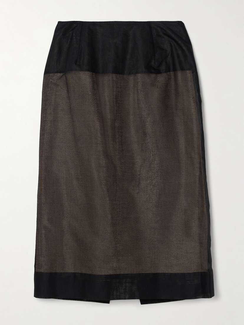 CARVEN Cotton-voile Midi Skirt