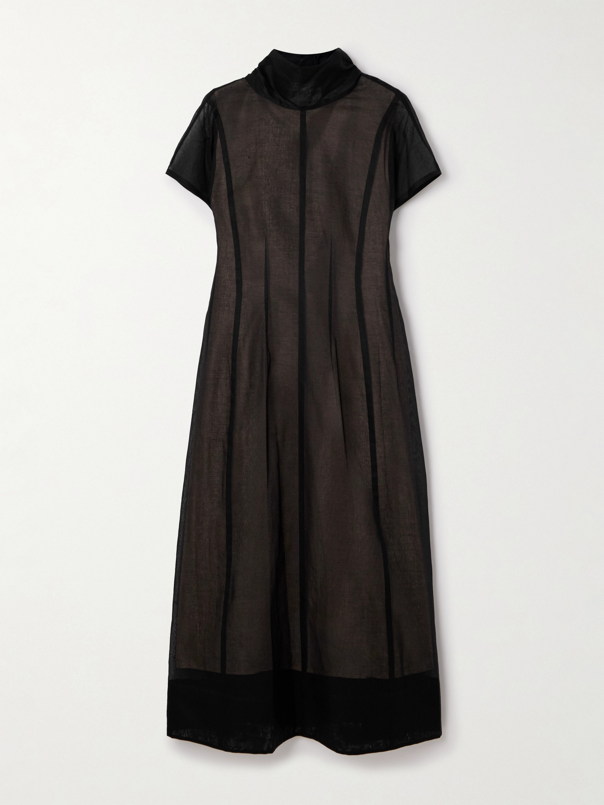 CARVEN Scarf-effect cotton-organza midi dress thumbnail