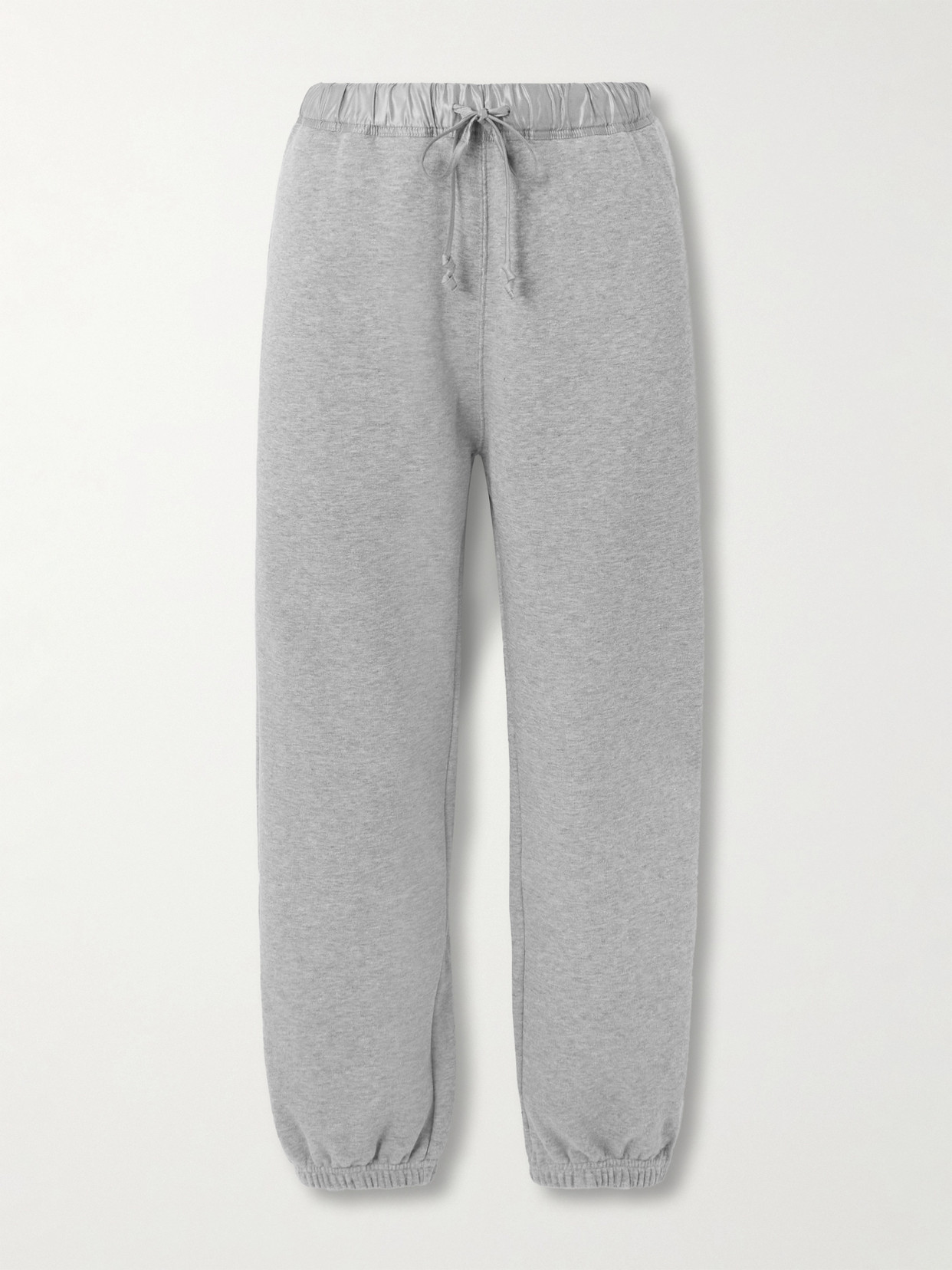 CARVEN CREPE-TRIMMED COTTON-JERSEY TRACK PANTS