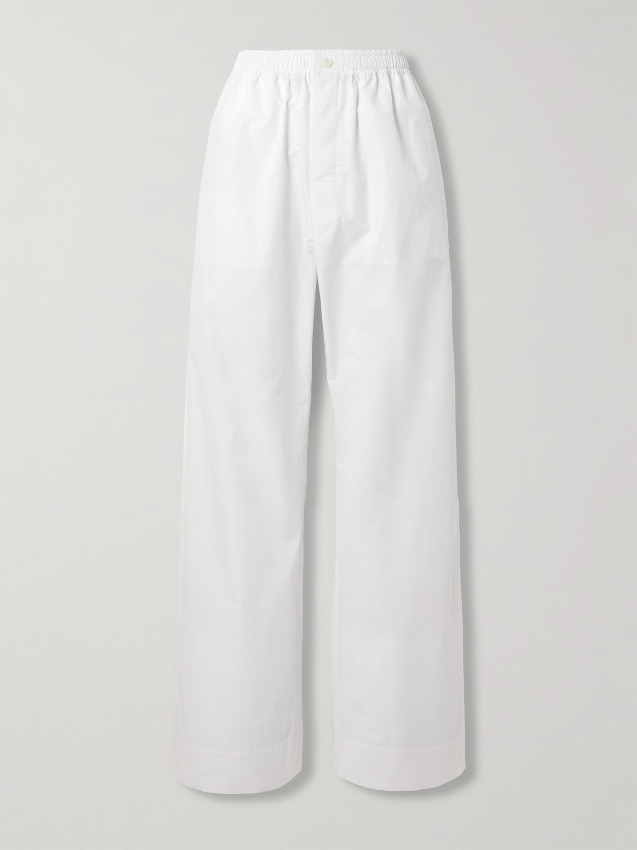 CARVEN COTTON-POPLIN WIDE-LEG PANTS