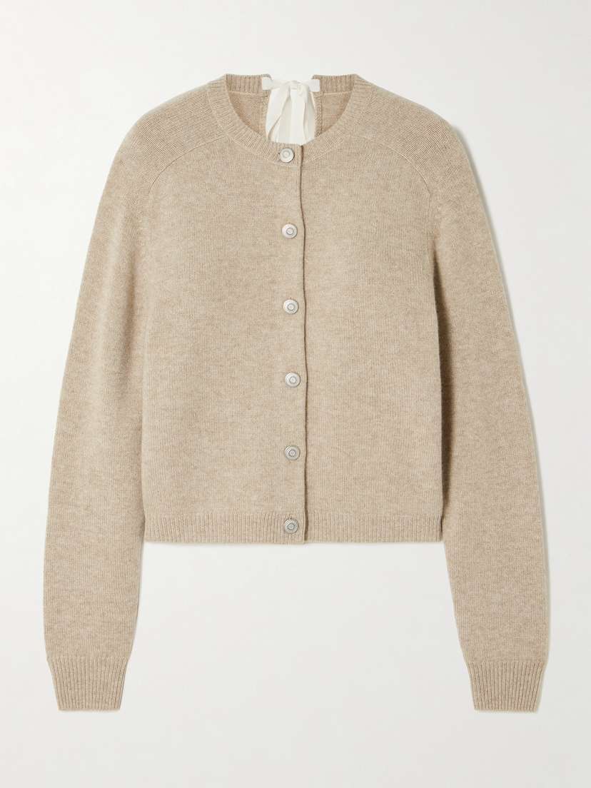 CARVEN Tie-detailed Cashmere Cardigan