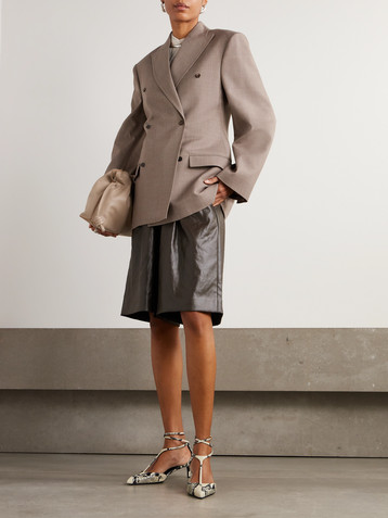 CARVEN Double-breasted wool blazer