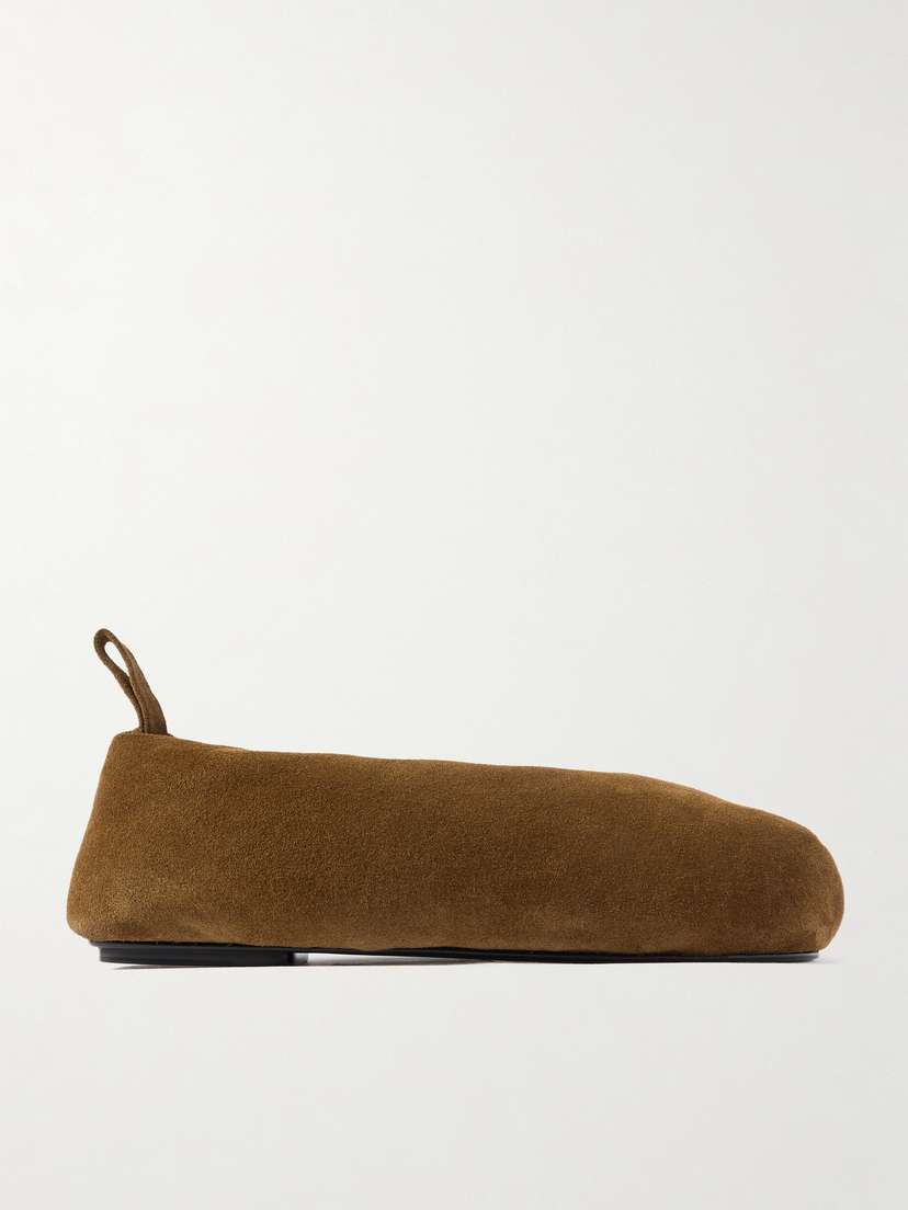 CARVEN Garnier Padded Suede Ballet Flats