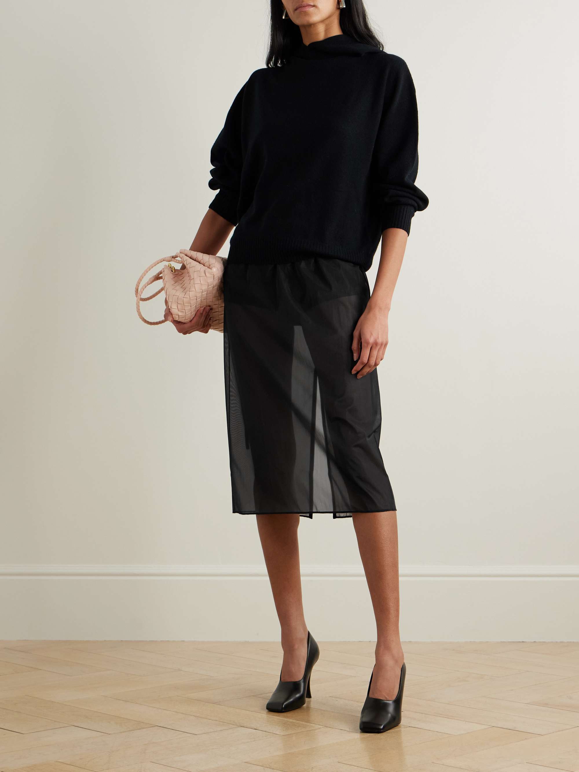 正規激安 CARVEN シフォン ミディ丈スカート | NET-A-PORTER スカート