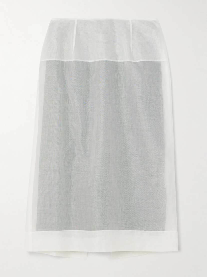 CARVEN Cotton-voile Midi Skirt