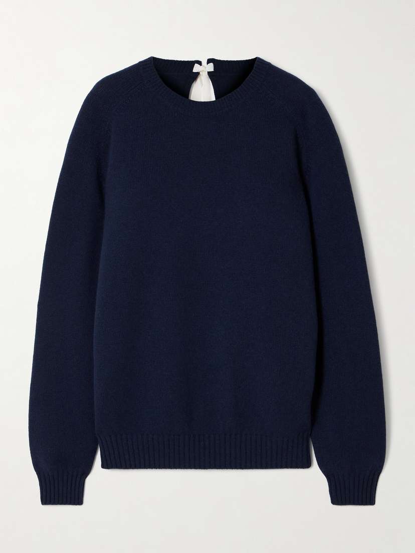 CARVEN Tie-detailed Cashmere Sweater