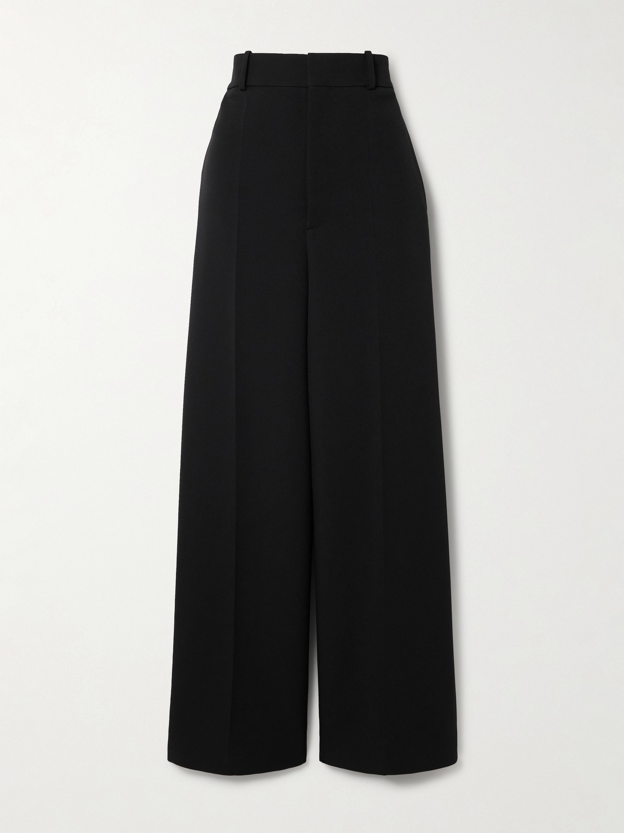 Carven Wide-leg Twill Pants In Black