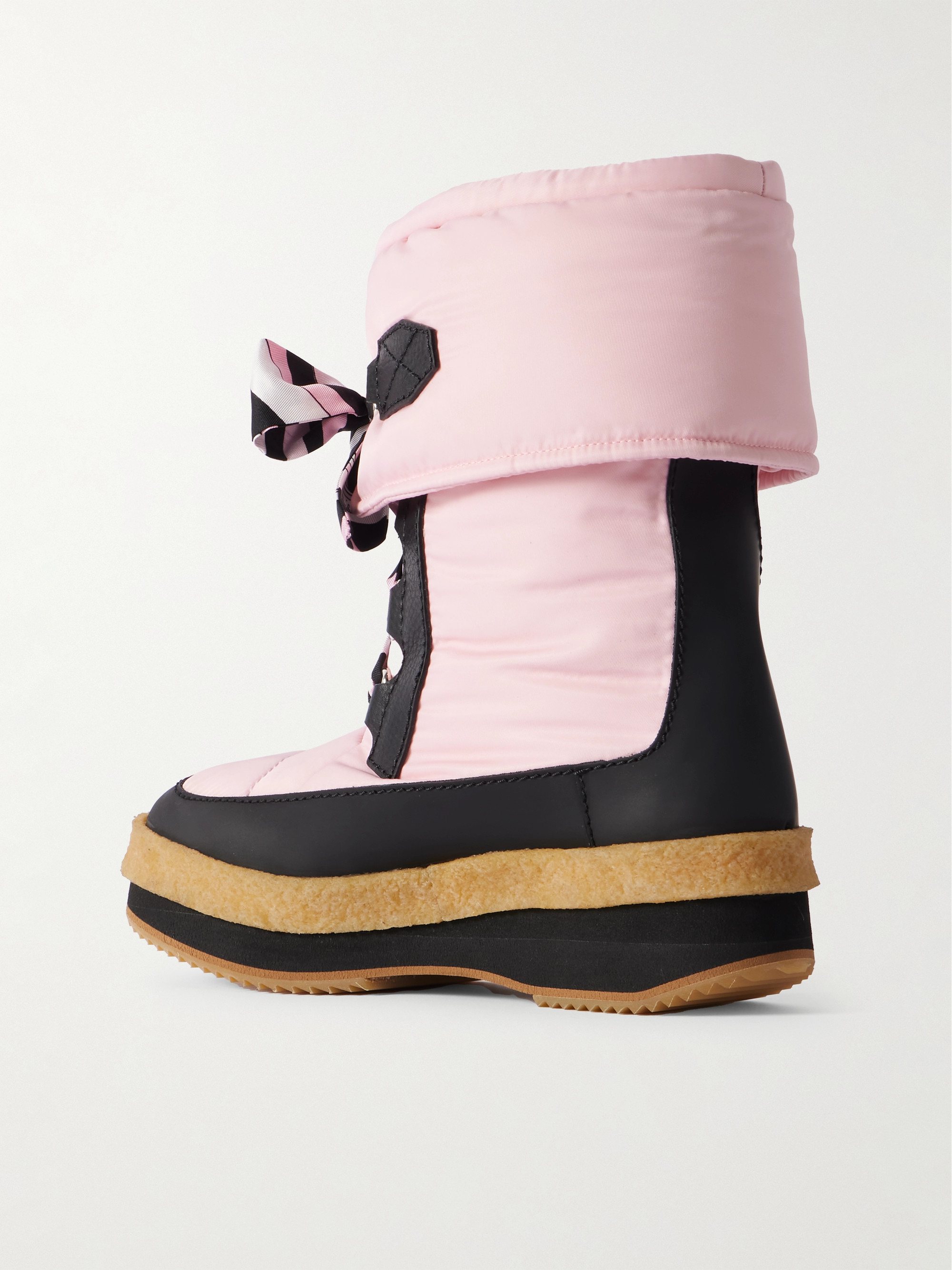 Pucci Logo-appliquéd silk-twill trimmed shell snow boots thumbnail
