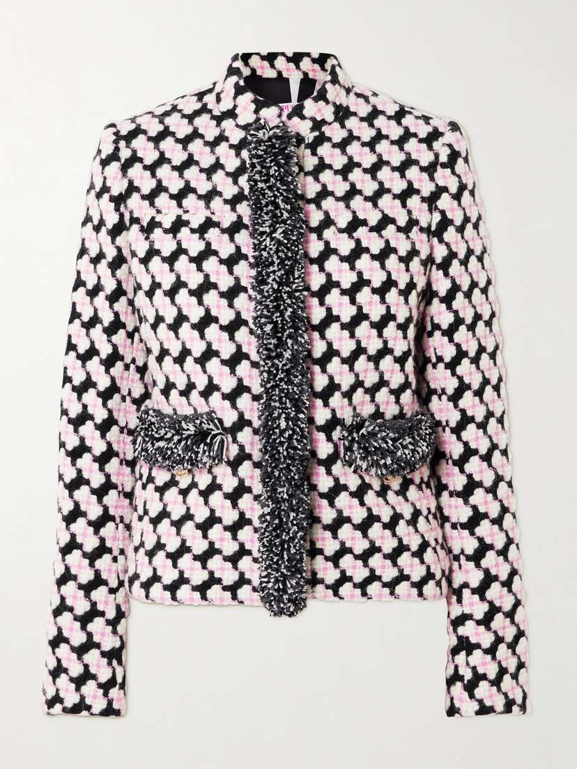 PUCCI Fringed Wool-blend Tweed Jacket