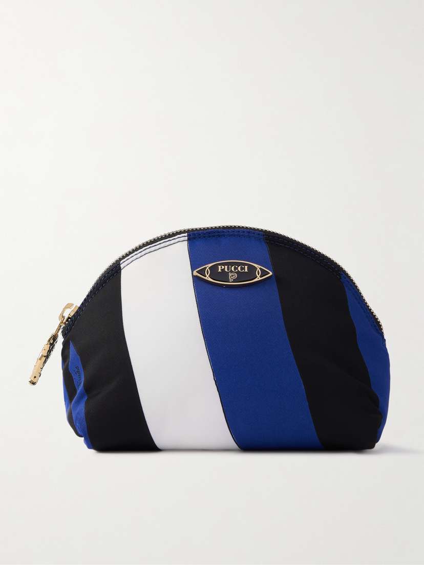 PUCCI Yummy Printed Striped Twill Cosmetics Case