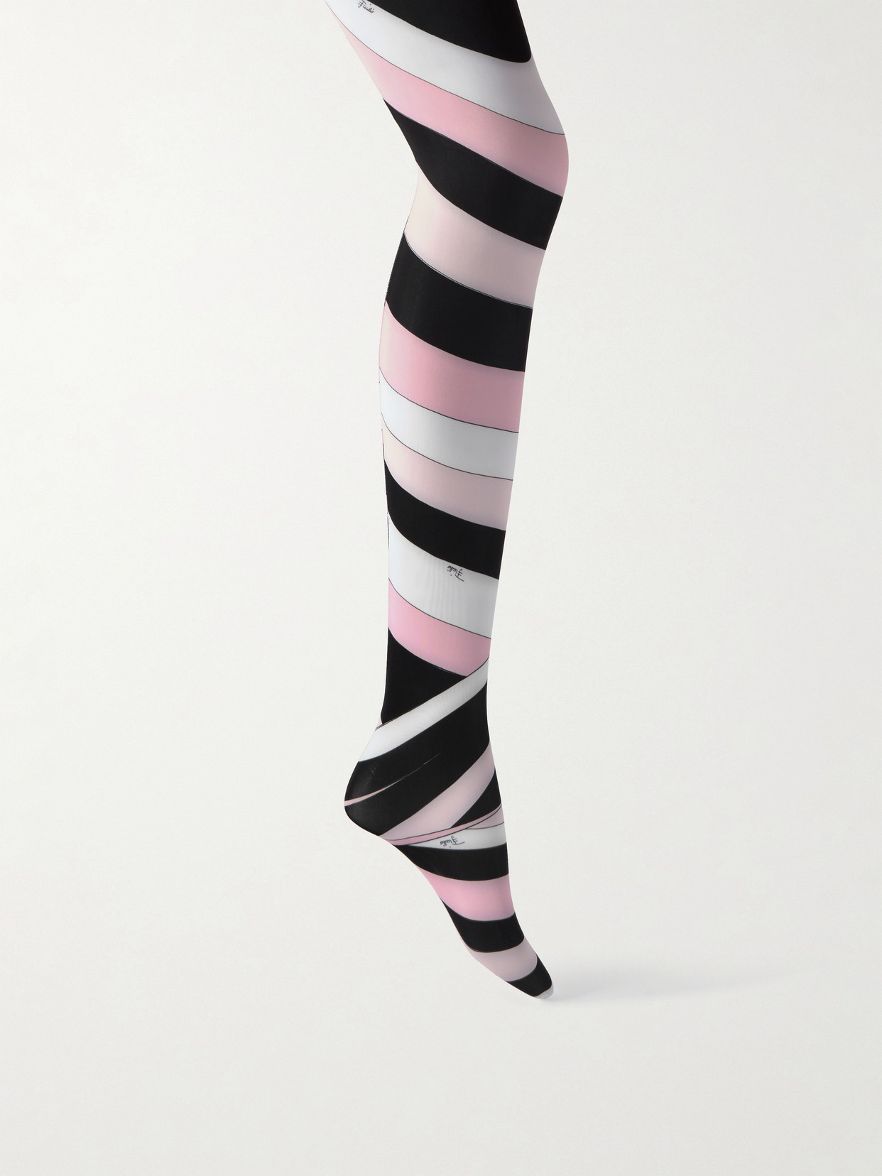 Pucci Printed Tights In Pink