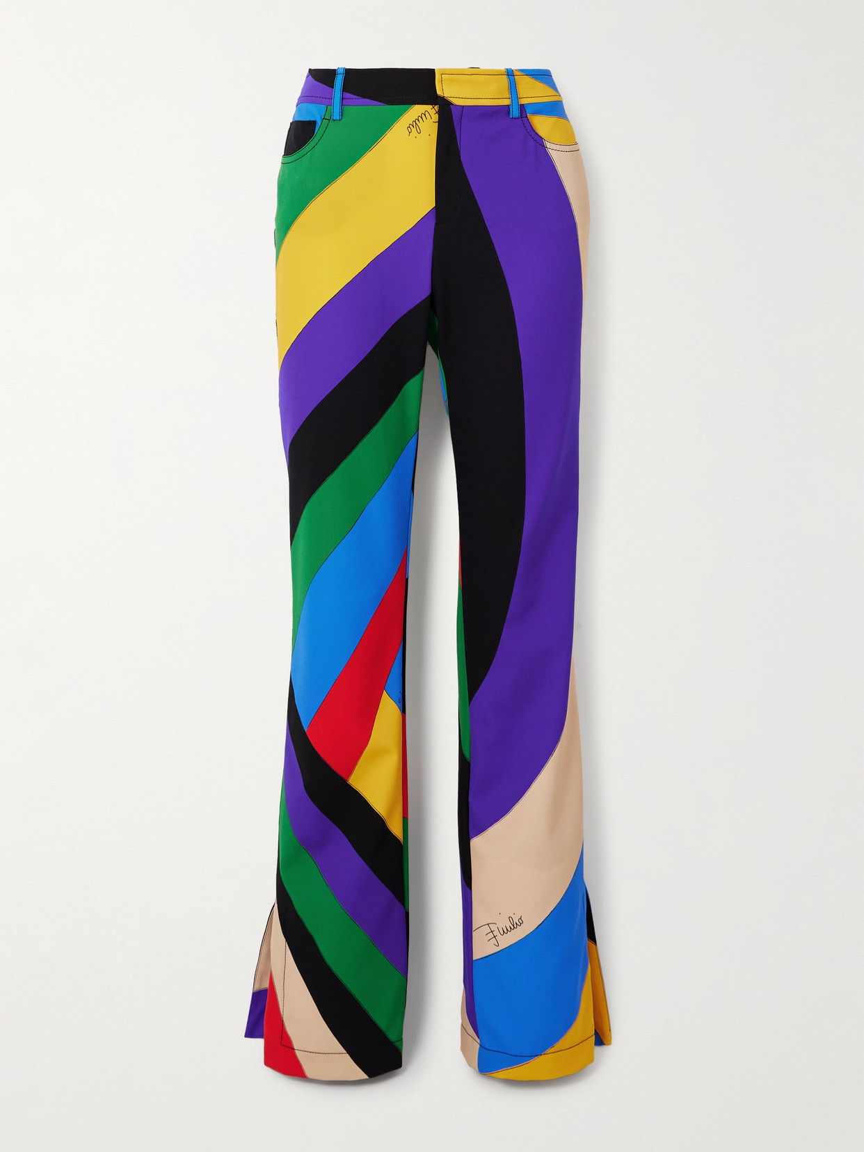 Pucci Printed Cady Flared Pants