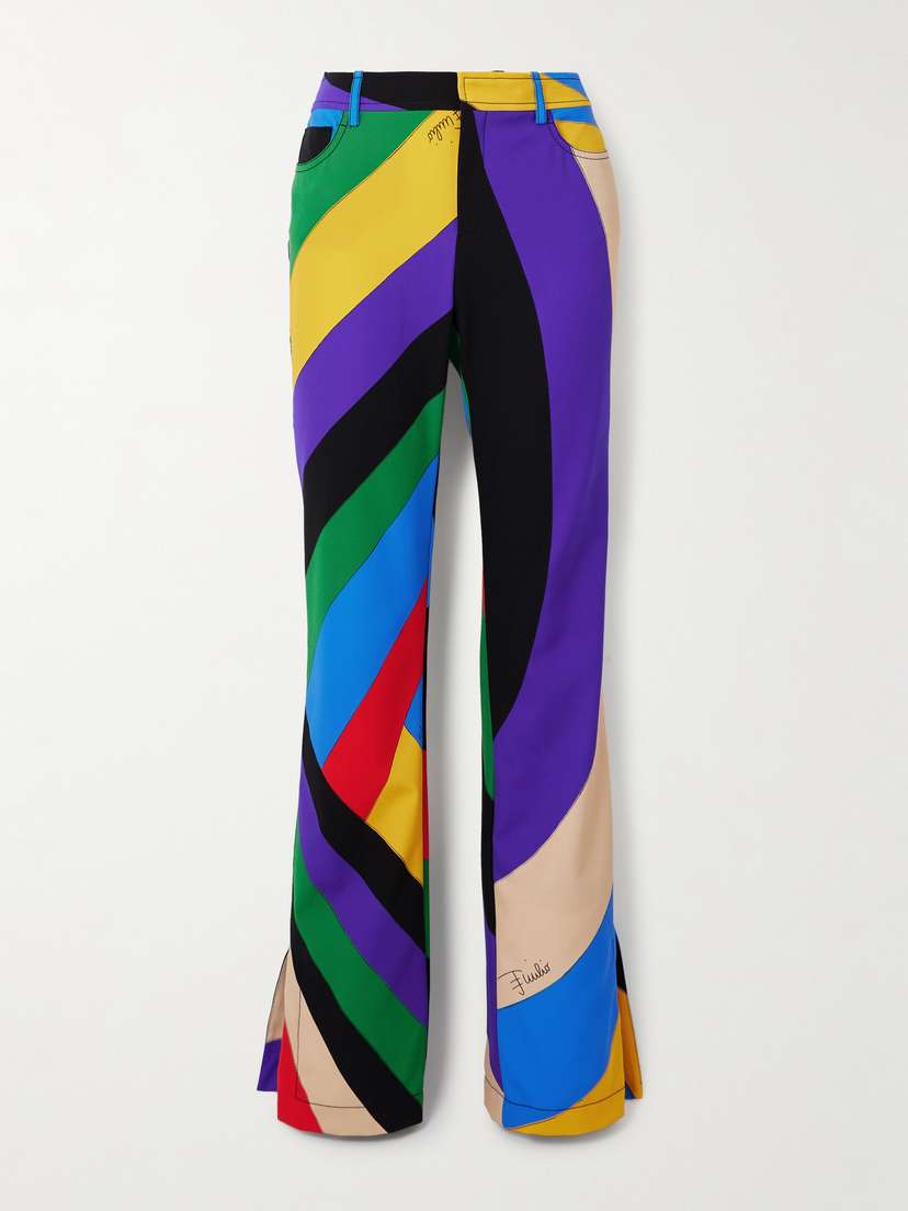 PUCCI Printed Cady Flared Pants