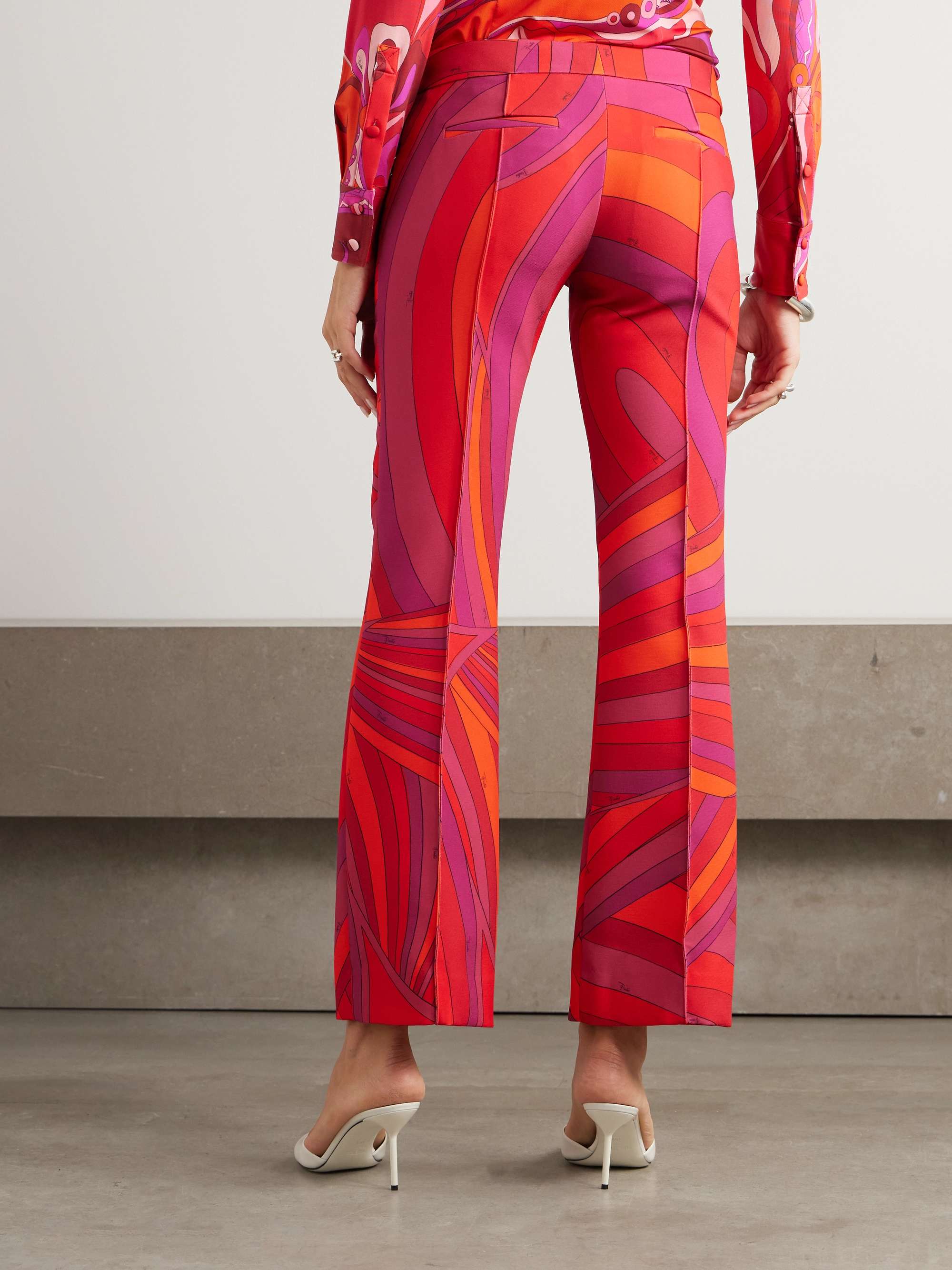 PUCCI Cropped printed cady straight-leg pants | NET-A-PORTER