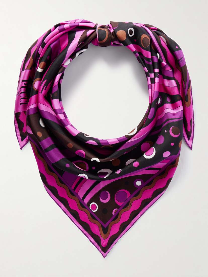 PUCCI Printed Silk-twill Scarf