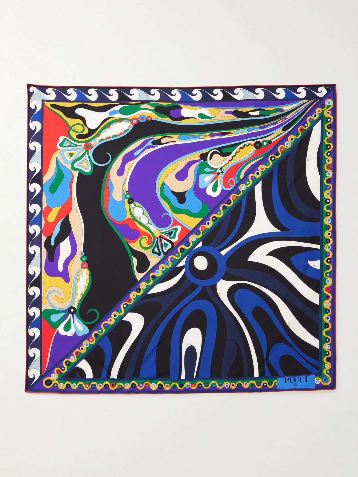 PUCCI PRINTED SILK-TWILL SCARF