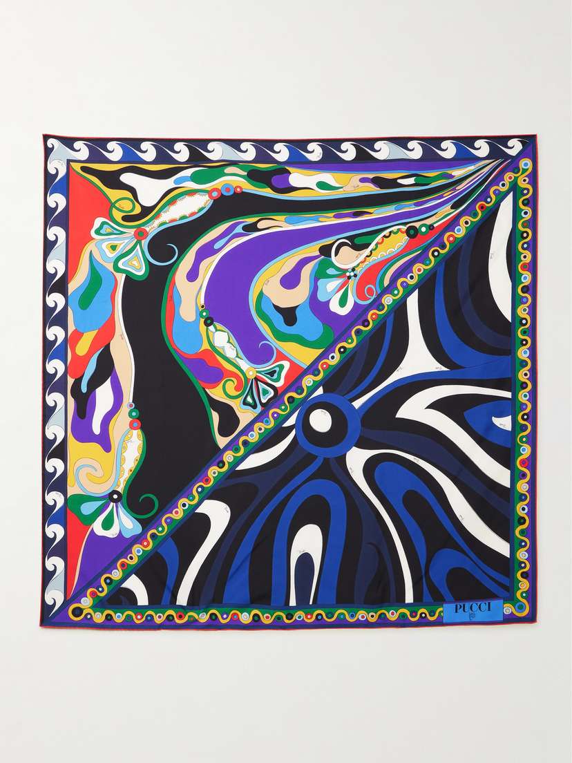PUCCI Printed Silk-twill Scarf