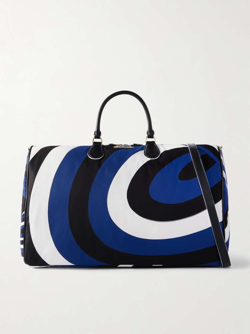 PUCCI Striped Printed Shell Weekend Bag