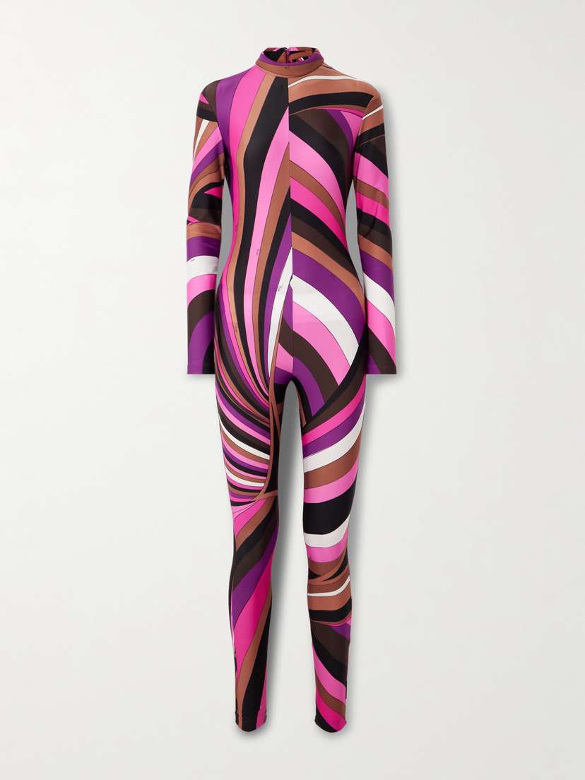 PUCCI Printed Stretch-jersey Jumpsuit