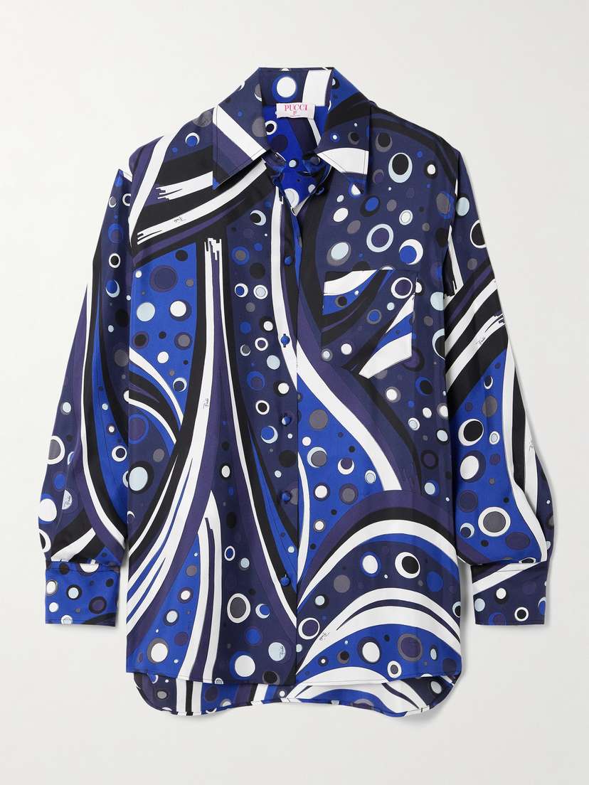 PUCCI Printed Silk-twill Shirt