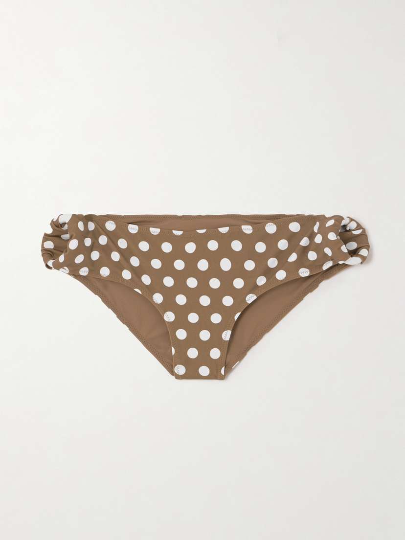 Marysia Coronada Polka-dot Bikini Briefs