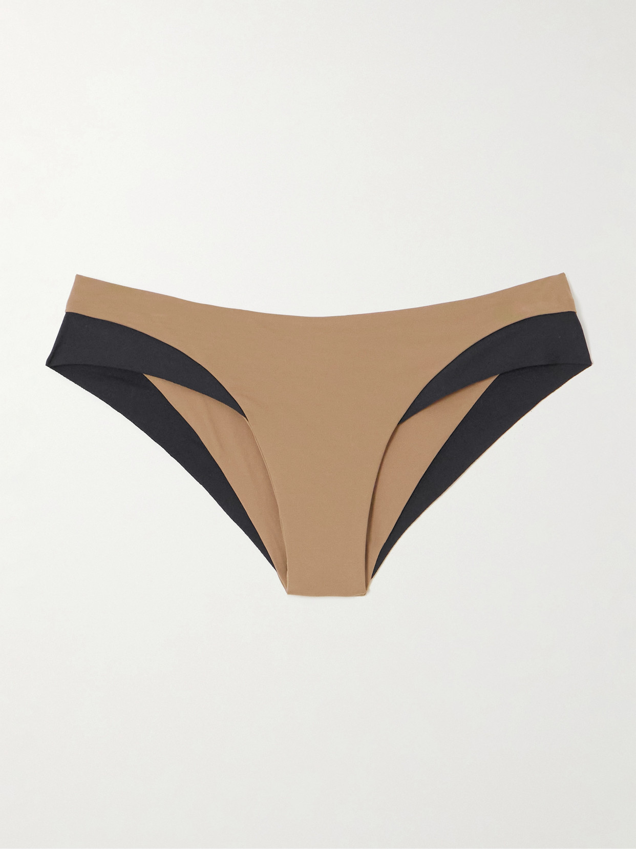 Marysia Calacatta Two-tone Bikini Briefs In Brown