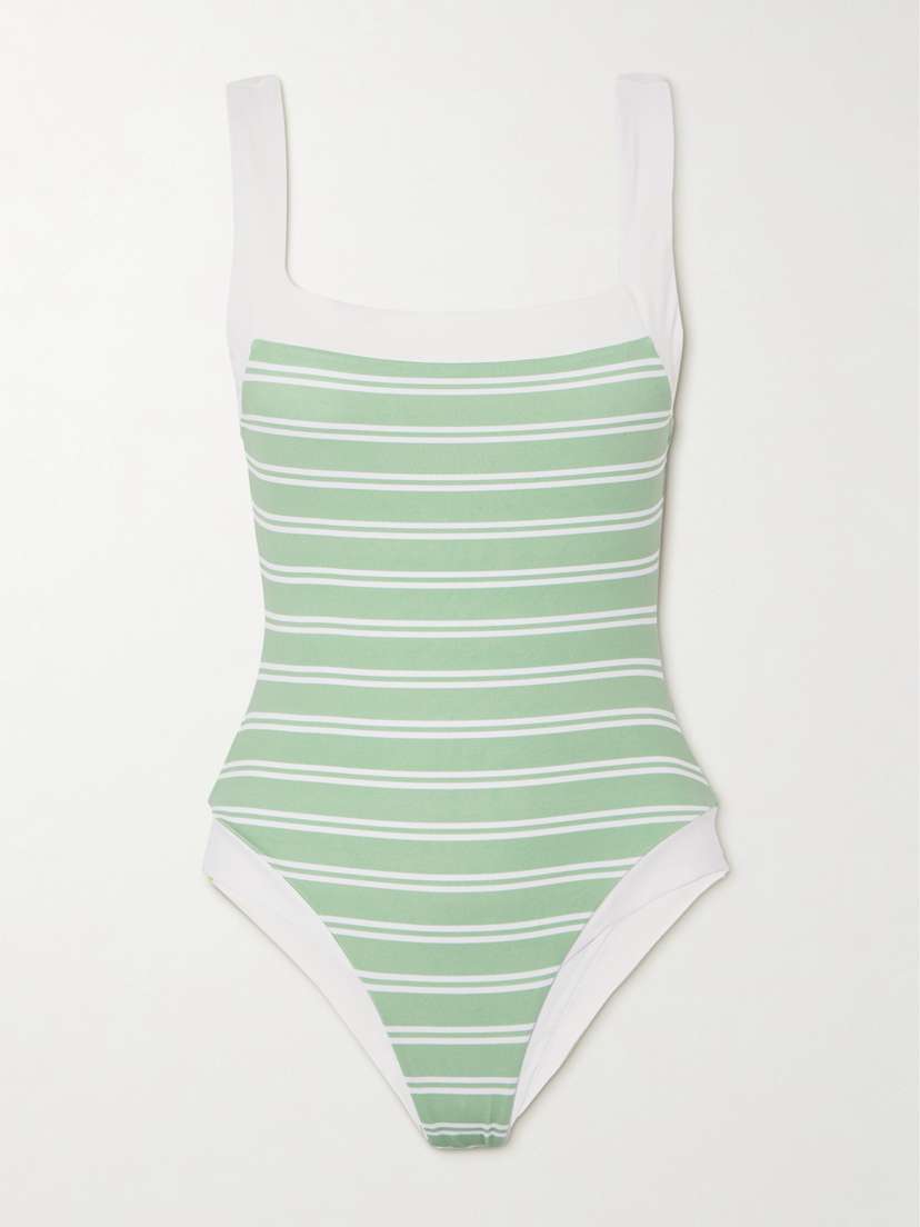 Marysia Bianco Striped Swimsuit
