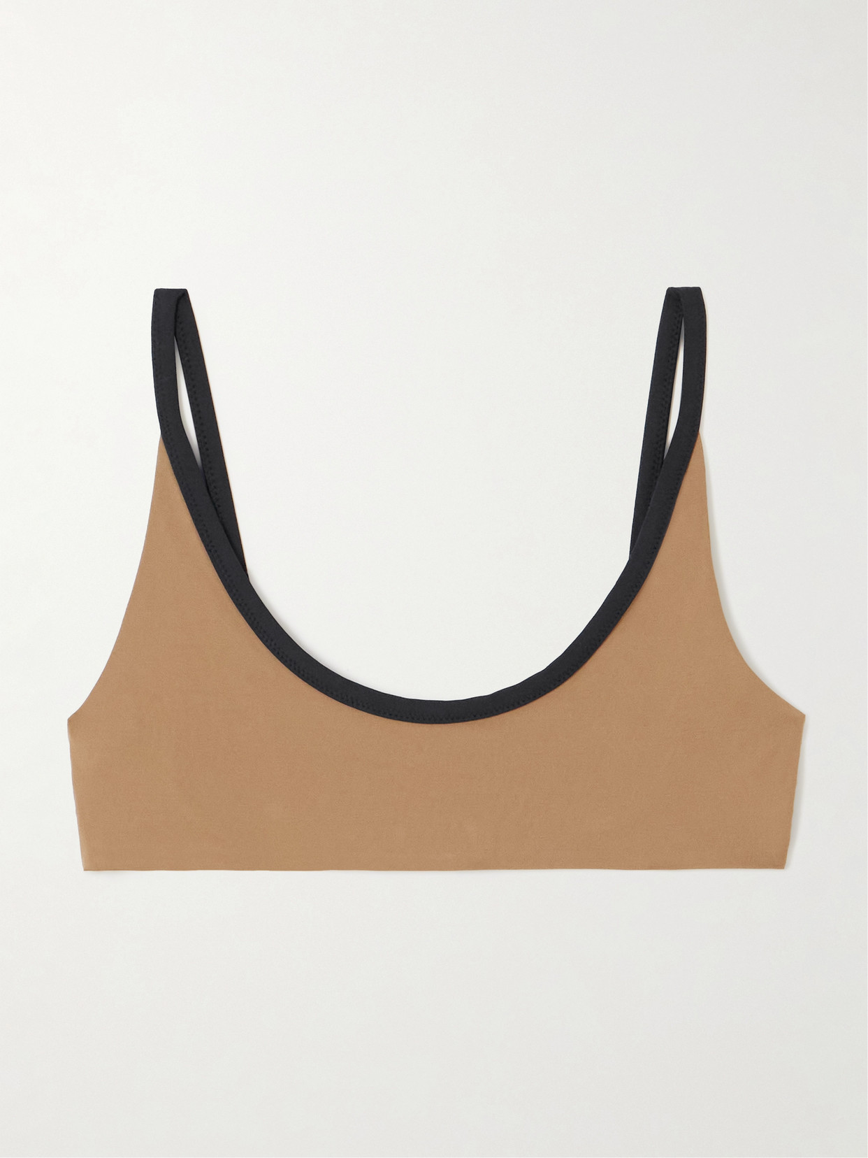 Marysia - Calacatta Two-tone Bikini Top - Brown