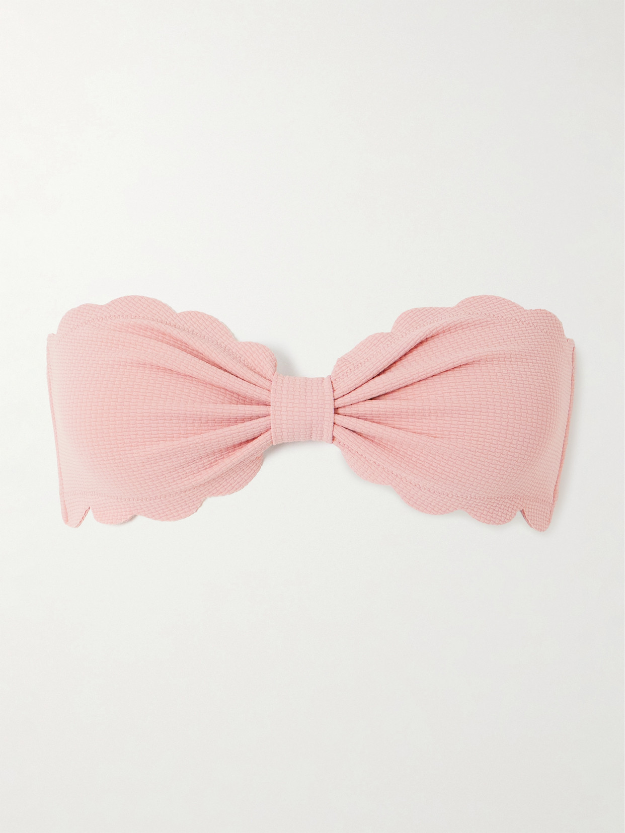 Marysia - Antibes Recycled-seersucker Bikini Top - Pink