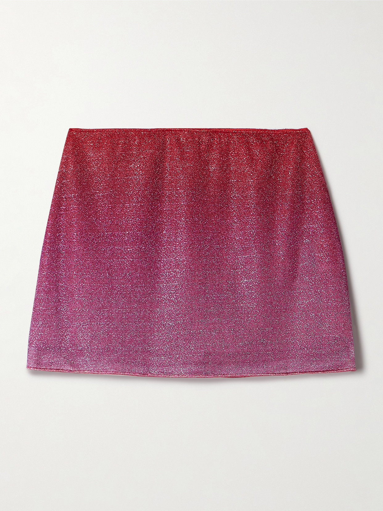 Oséree - Lumière Metallic Stretch-knit Mini Skirt - Pink