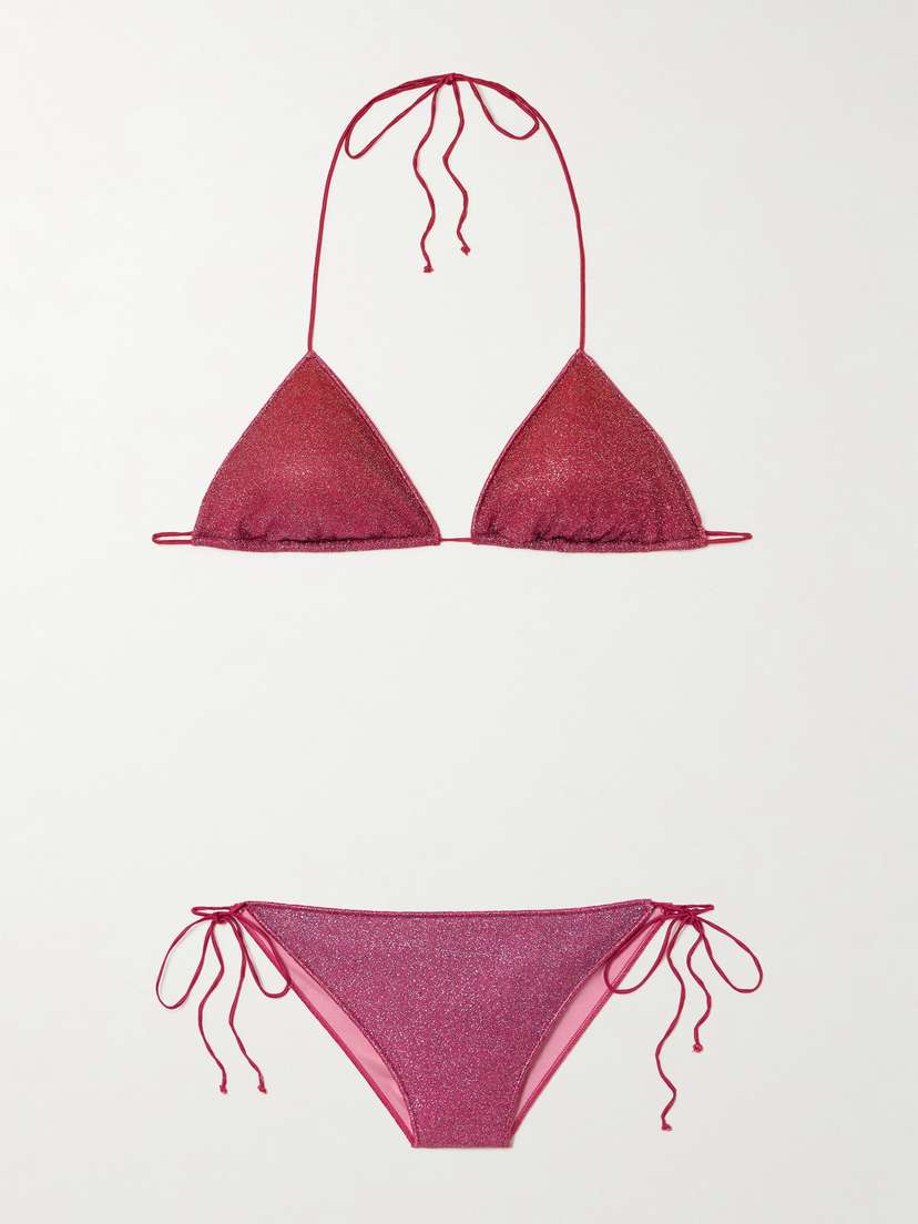 Oséree Lumière Metallic Triangle Bikini