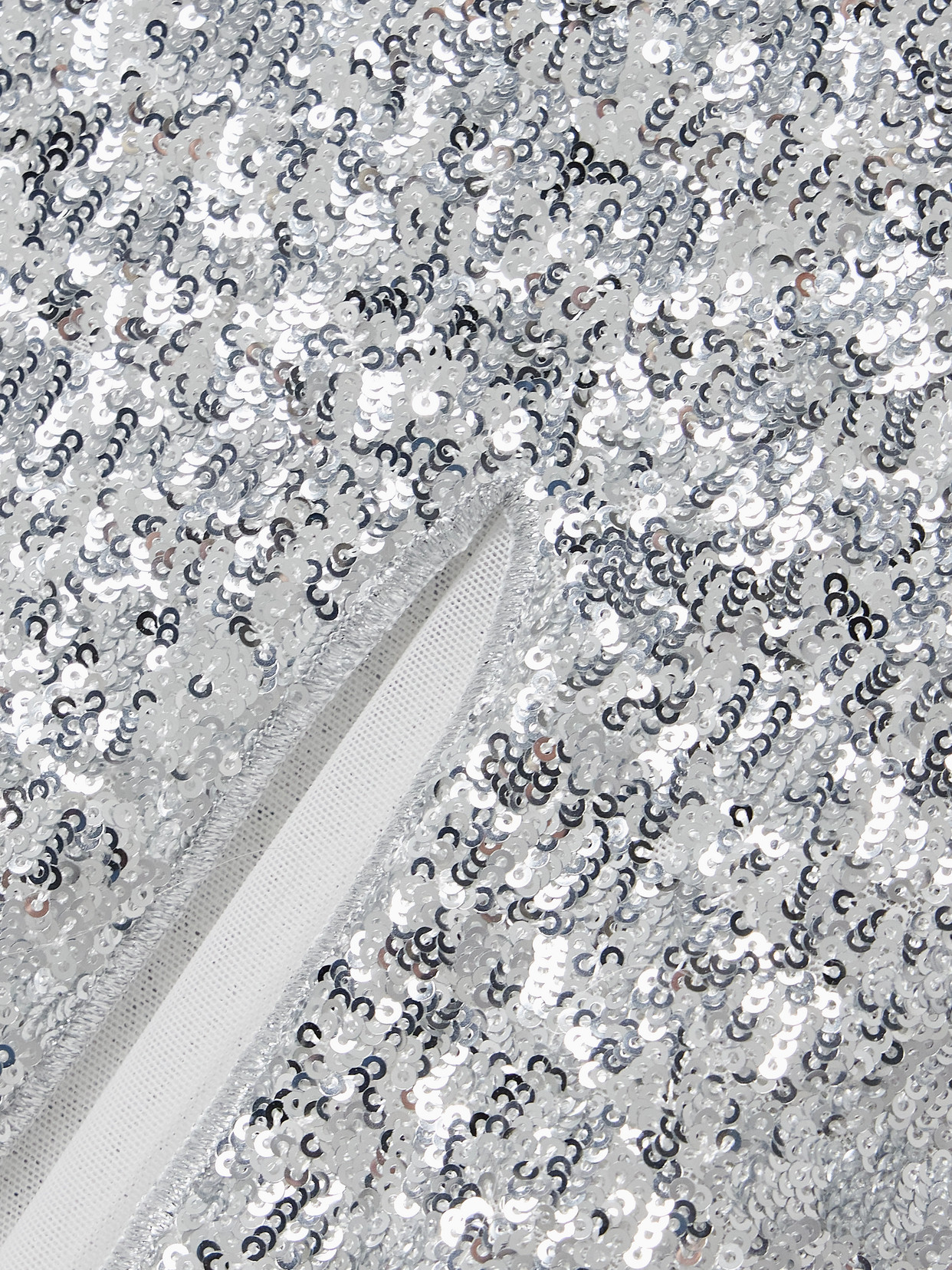 Oseree Sequin-embellished Stretch-mesh Maxi Dress In Silver