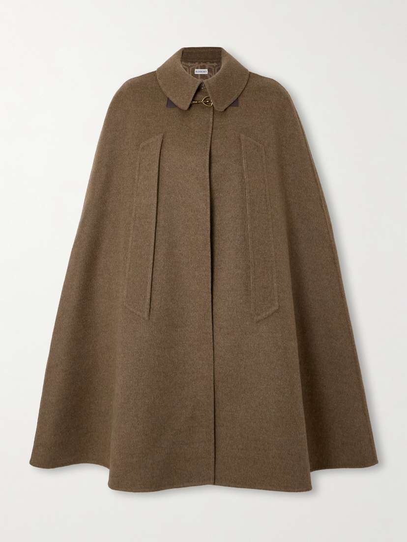 Burberry Wool, Cashmere And Silk-blend Cape