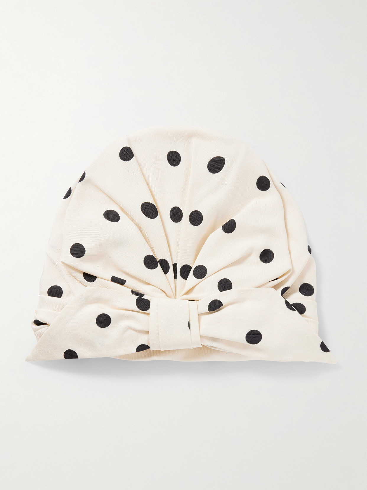 Valentino Polka Dot-printed Gathered Head Scarf