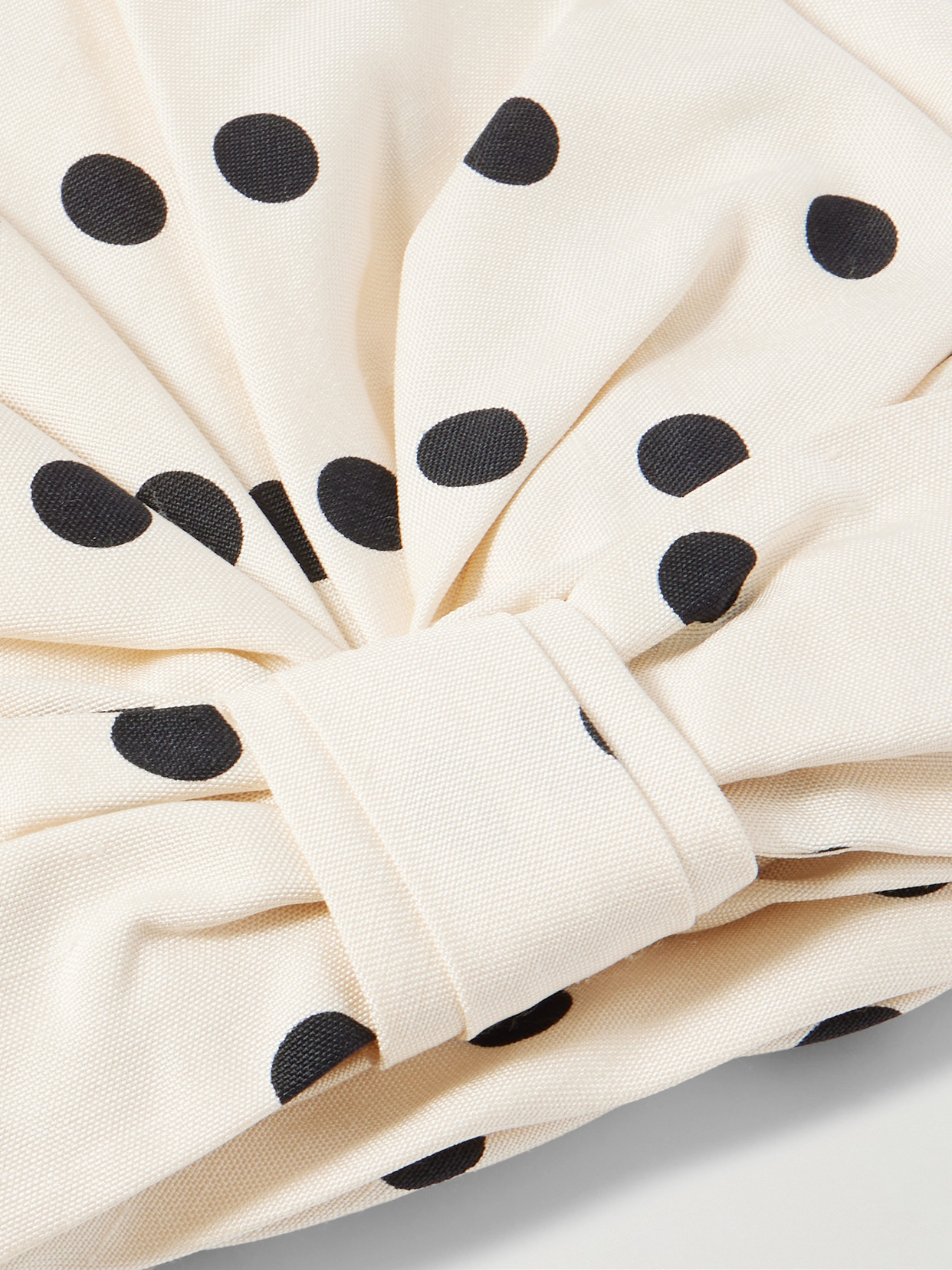 Valentino Polka Dot-printed Gathered Head Scarf