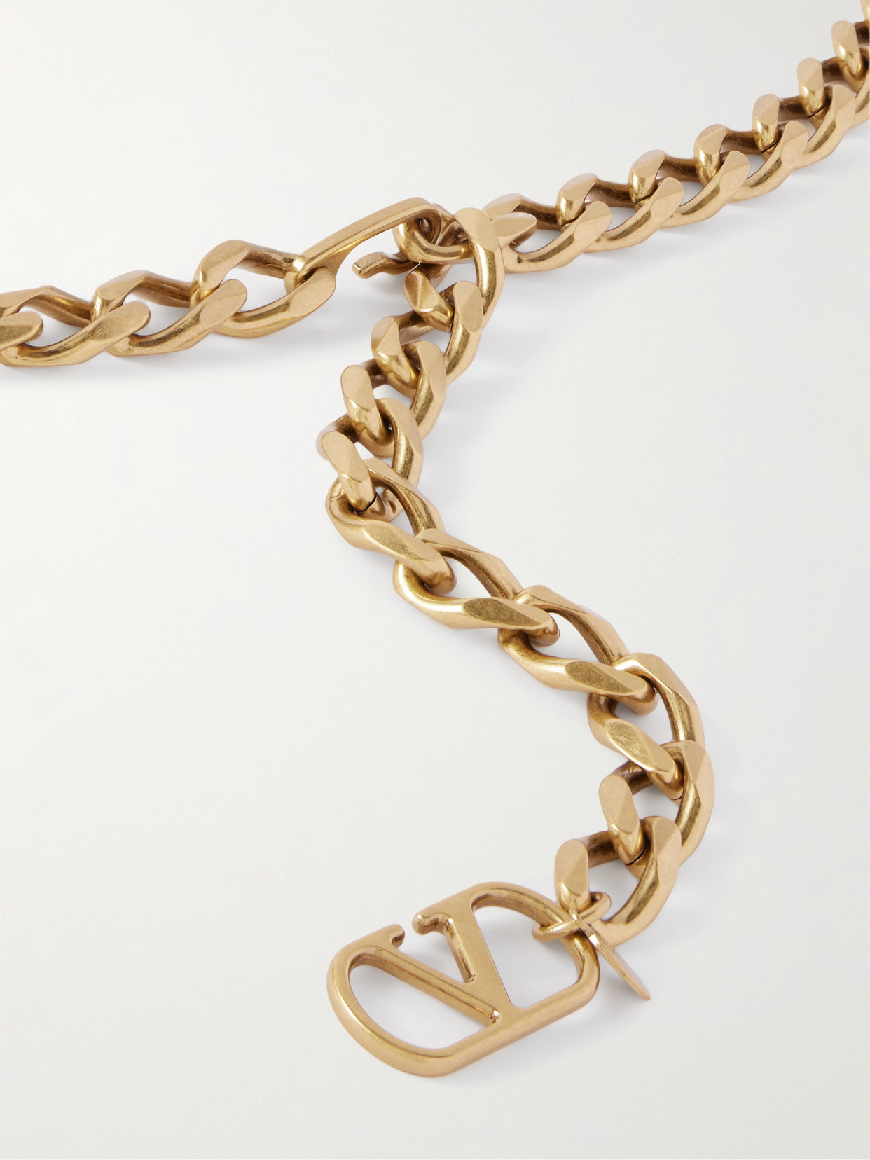 Valentino Gold-tone Chain Belt In Gold