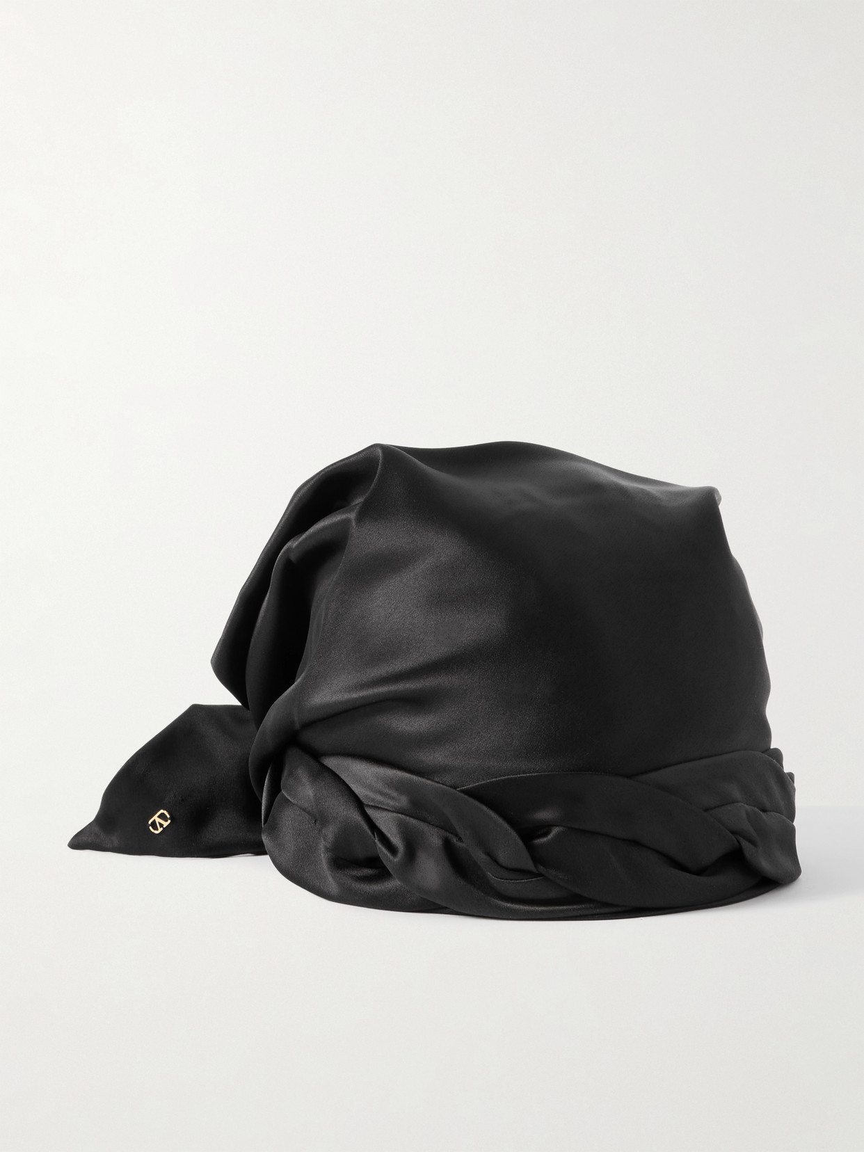 Valentino Garavani - Silk-satin Hair Wrap - Black