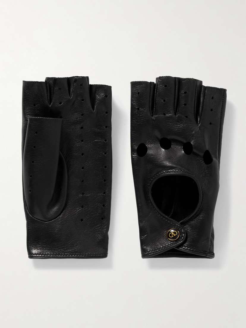 Valentino Garavani Vlogo Leather Gloves