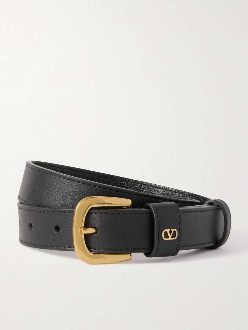 Valentino Garavani Vlogo Leather Belt