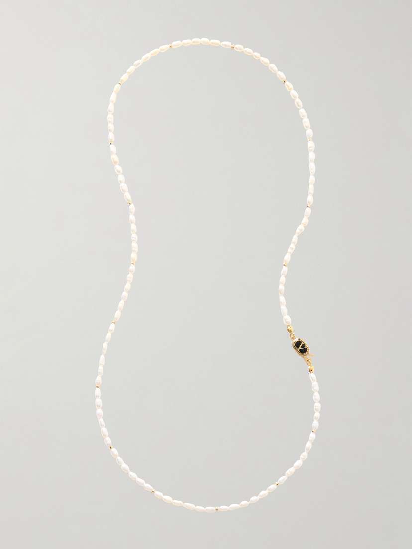 Valentino Garavani tone, Enamel And Pearl Necklace
