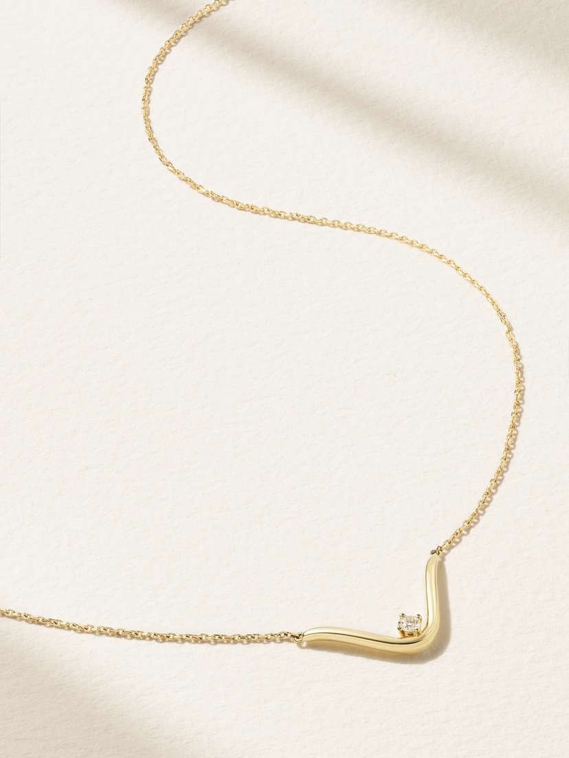 Mizuki 14-karat Gold Diamond Necklace