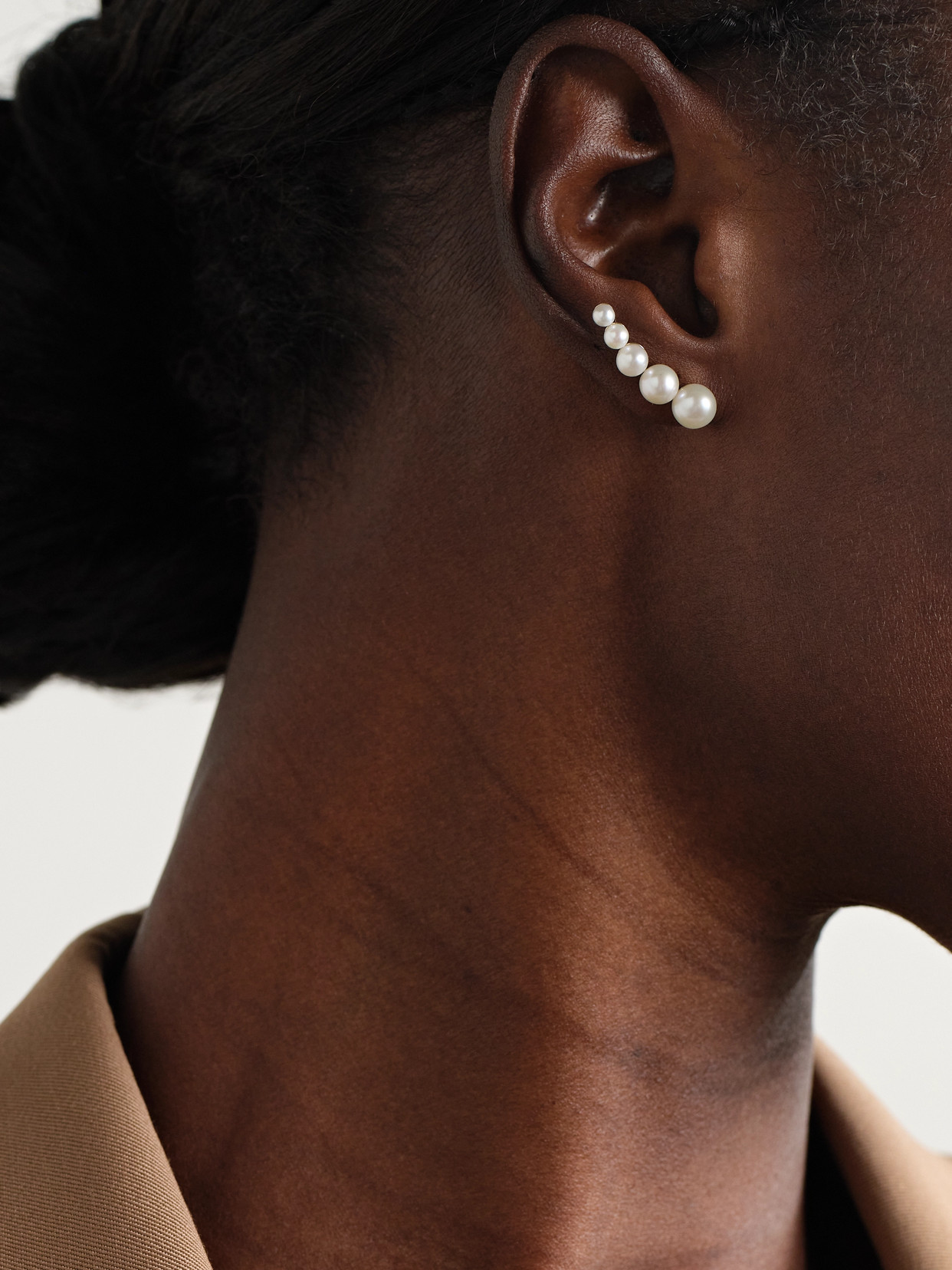 MIZUKI 14-KARAT GOLD PEARL EARRINGS